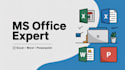 do professional ms office work in excel word and powerpoint