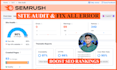 do a semrush site audit and fix all errors to boost SEO rankings