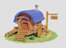 create a stylized low poly 3d asset pack for your game