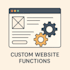 create custom website functions
