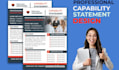 design a professional and creative capability statement