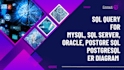 write sql server, postgresql, sql query, er diagram for you