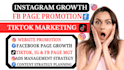 manage facebook promotion tiktok marketing instagram growth for website traffic