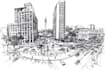 draw architecture and urban design sketches
