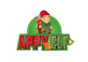 design super mascot santa mobile game logo