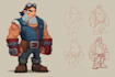 do 2d game character design and animation