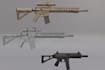 create custom 3d weapon models for games and 3d printing