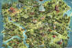 unique flat vector map illustration, festival, event, city isometric map