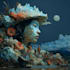 do expressive colorful abstract portraits