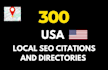 create a best  300 USA local SEO citations and directories