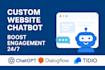 build a custom website chatbot for lead generation and support