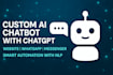 create an advanced ai chatbot for websites, apps, or businesses