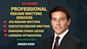 offer professional ats resume writing, editing service, cv, linkedin profile