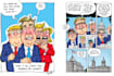 draw political cartoon and comic strip