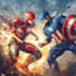 create superhero comic book illustration marvel