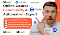 do circle so community management, online course in teachable , kajabi and skool