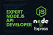 be your node js developer for developing apis and backend