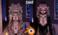 make cool custom vrchat avatar, vrc avatar, vr character, 3dvtuber, anime avatar
