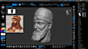 sculpt realistic 3d head, bust, statues, bust model, 3d face model for 3d print