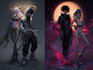 draw anime and game style characters art
