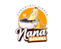 do modern custom fruit, banana logo design