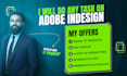 do any task on adobe indesign