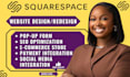 build squarespace website design, squarespace website development squarespace
