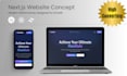 build a next js and react landing page with tailwind CSS