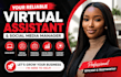 be executive virtual assistant for administrative and social media marketing