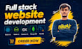 do full stack website development front end and back end developer
