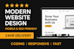 develop responsive full stack websites