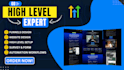 setup complete gohighlevel sales funnel, automation and crm