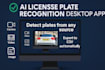 build a license plate recognition desktop app