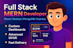 build a stunning full stack mern website with dashboard and animations