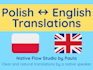 translate english and polish texts naturally and accurately