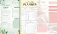design canva editable journal, custom printable journal trackers checklist KDP