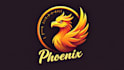 design phoenix bird mascot logo with creative concepts