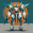 draw mecha robot character sheet design