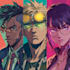 draw cyberpunk pop art anime characters