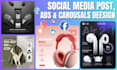 create eye catching social media posts, ads and carousels
