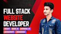 develop a full stack reactjs and nodejs website with mongodb