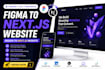 build next js website figma to next js next developer