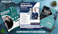 design modern clean and minimalist corporate business flyer