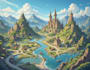 create event, tourist, and fantasy map illustration