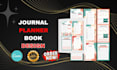 design hyperlinked digital planner kdp journal hyperlinked planner ediable etsy
