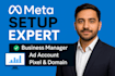 fix meta business manager pixel and verify domain