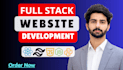 build a modern full stack website in react js