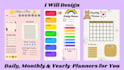 design beautiful printable planners and journals