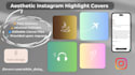 create aesthetic instagram highlight covers for your profile