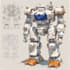 draw custom robot, mecha, cyborg cartoon character design